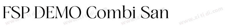 FSP DEMO Combi San字体转换 FSP DEMO Combi San字体转换